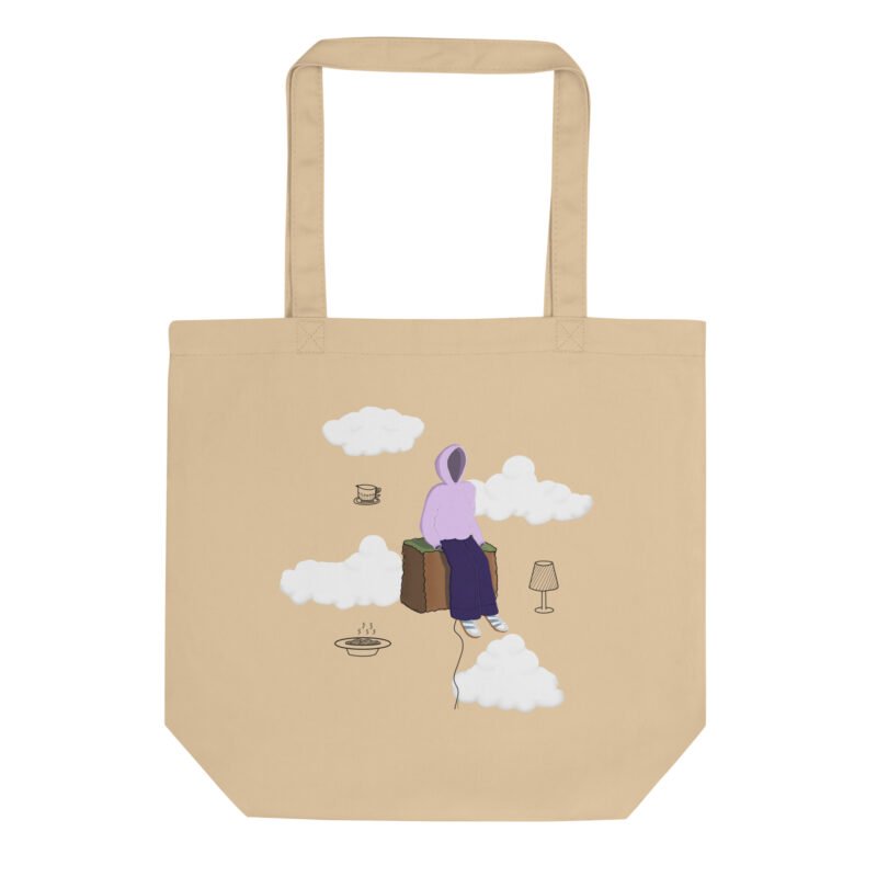 just chill art tote bag
